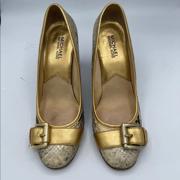 Michael Kors Shoes - Michael Kors gold color pump shoes